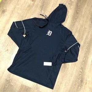 Detroit Tigers Bundle Navy Detroit 'D' Hooded Long Sleeve Top